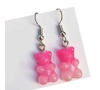 1 Paar Modische Schöne Bonbonfarben Cartoon Gummibärchen Harz Ohrringe Kleine Charms Ohrhänger Damenschmuck Geschenke Ohrstecker Aus Sterlingsilber Für Mädchen
