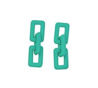 1 Paar Neon Ohrringe Bunte Vintage Acryl Ohrringe Modeschmuck Bonbonfarbene Geometrische Quadratische Hohle Anhänger 80er Jahre Halloween Neon Ohrringe Grün Party Kostüm Accessoires (Green, One Size)