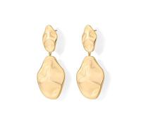 1 Paar Ohrringe Gold Damen, Unregelmäßige Tropfen Ohrringe Lange, 14K Vergoldete Hängend-Ohrringes, Hypoallergene Statement Ohrstecker, Schmuck Geschenke für Frauen
