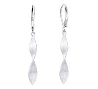 1 Paar Ohrringe Hängend, Ohrhänger Lange Gedrehte Versilberte, Ohrringe Hängend Hypoallergen, Silberne Twist Tropfenohrringe für Frauen, Stylisch Spiral Hebelverschluss für Frauen Freundin Mama