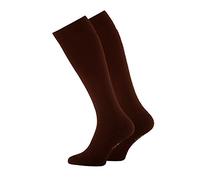 1 Paar Reisekniestrümpfe BRAUN Gr. 39/42 weiß Herren Männer braun Markensocke Falke Burlington Ergee Marke DameVielflieger Stewardessen n Kniestrumpf blau blaue braun braune beige haut hautfarbe