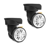 1 Paar robuste Ersatzrollen für Gepäckwagen, 360 Grad Koffer, SilentWheels Hardware-Reparatur, 1