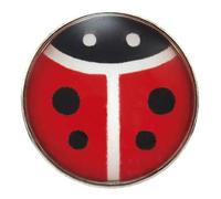 1 Paar Studex Erstohrstecker Ohrringe Chirurgenstahl mit Marienkäfer