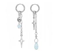 1 Paar Tropfen Spike Ohrringe, Gothic Star Hoop Ohrringe, Punk Grunge Schmuck Accessoires, Unregelmäßige Tropfen Ohrstecker, Y2k Schmuck Geschenke für Frauen