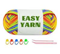 1 Pack Regenbogen Häkelgarn Anfänger Set mit Zubehör