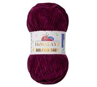1 Packung/Knäuel Himalaya Dolphin Baby, jeder Strang 100 g/3,5 oz, 120 m/132 yd, super sperriges Garn, Deckengarn, Samtgarn, Strickgarn, Amigurumi-Garn, Babygarn 80339