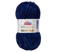 1 Packung/Knäuel Himalaya Dolphin Baby, jeder Strang 100 g/3,5 oz, 120 m/132 yd, super sperriges Garn, Deckengarn, Samtgarn, Strickgarn, Amigurumi-Garn, Babygarn 80321