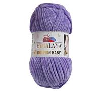 1 Packung/Knäuel Himalaya Dolphin Baby, jeder Strang 100 gr/3,5 oz, 120 mt/ 132 yd, Super Bulky Garn, Deckengarn, Samtgarn, Strickgarn, Amigurumi Garn, Babygarn 80364