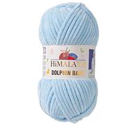 1 Packung/Knäuel Himalaya Dolphin Baby, jeder Strang 100 gr/3,5 oz, 120 mt/ 132 yd, Super Bulky Garn, Deckengarn, Samtgarn, Strickgarn, Amigurumi Garn, Babygarn 80306