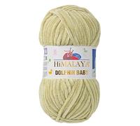 1 Packung/Knäuel Himalaya Dolphin Baby, jeder Strang 100 gr/3,5 oz, 120 mt/ 132 yd, Super Bulky Garn, Deckengarn, Samtgarn, Strickgarn, Amigurumi Garn, Babygarn 80359