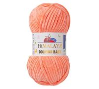 1 Packung/Knäuel Himalaya Dolphin Baby, jeder Strang 100 gr/3,5 oz, 120 mt/ 132 yd, super sperriges Garn, Deckengarn, Samtgarn, Strickgarn, Amigurumi Garn, Babygarn 80355