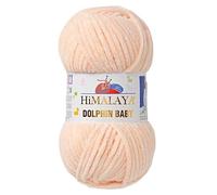 1 Packung/Knäuel Himalaya Dolphin Baby, jeder Strang 100 gr/3,5 oz, 120 mt/ 132 yd, super sperriges Garn, Deckengarn, Samtgarn, Strickgarn, Amigurumi Garn, Babygarn 80333