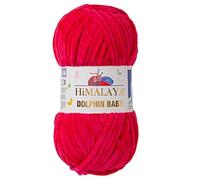 1 Packung/Knäuel Himalaya Dolphin Baby, jeder Strang 100 gr/3,5 oz, 120 mt/ 132 yd, super sperriges Garn, Deckengarn, Samtgarn, Strickgarn, Amigurumi Garn, Babygarn 80314