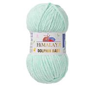 1 Packung/Knäuel Himalaya Dolphin Baby, jeder Strang 100 gr/3,5 oz, 120 mt/ 132 yd, super sperriges Garn, Deckengarn, Samtgarn, Strickgarn, Amigurumi Garn, Babygarn 80307