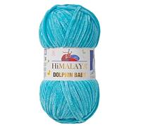1 Packung/Knäuel Himalaya Dolphin Baby, jeder Strang 100 gr/3,5 oz, 120 mt/ 132 yd, super sperriges Garn, Deckengarn, Samtgarn, Strickgarn, Amigurumi-Garn, Babygarn 80315