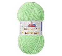 1 Packung/Knäuel Himalaya Dolphin Baby, jeder Strang 100 gr/3,5 oz, 120 mt/ 132 yd, super sperriges Garn, Deckengarn, Samtgarn, Strickgarn, Amigurumi Garn, Babygarn 80350