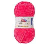 1 Packung/Knäuel Himalaya Dolphin Baby, jeder Strang 100 gr/3,5 oz, 120 mt/ 132 yd, super sperriges Garn, Deckengarn, Samtgarn, Strickgarn, Amigurumi Garn, Babygarn 80324
