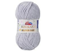 1 Packung/Knäuel Himalaya Dolphin Baby, jeder Strang 100 gr/3,5 oz, 120 mt/ 132 yd, super sperriges Garn, Deckengarn, Samtgarn, Strickgarn, Amigurumi Garn, Babygarn 80325