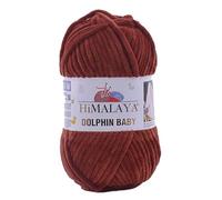 1 Packung/Knäuel Himalaya Dolphin Baby, jeder Strang 100 gr/3,5 oz, 120 mt/ 132 yd, super sperriges Garn, Deckengarn, Samtgarn, Strickgarn, Amigurumi-Garn, Babygarn 80370