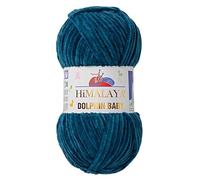 1 Packung/Knäuel Himalaya Dolphin Baby, jeder Strang 100 gr/3,5 oz, 120 mt/ 132 yd, super sperriges Garn, Deckengarn, Samtgarn, Strickgarn, Amigurumi Garn, Babygarn 80348
