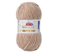 1 Packung/Knäuel Himalaya Dolphin Baby, jeder Strang 100 gr/3,5 oz, 120 mt/ 132 yd, super sperriges Garn, Deckengarn, Samtgarn, Strickgarn, Amigurumi Garn, Babygarn 80317