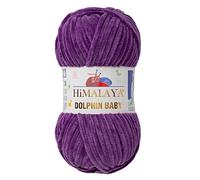 1 Packung/Knäuel Himalaya Dolphin Baby, jeder Strang 100 gr/3,5 oz, 120 mt/ 132 yd, super sperriges Garn, Deckengarn, Samtgarn, Strickgarn, Amigurumi-Garn, Babygarn 80340