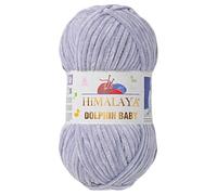 1 Packung/Knäuel Himalaya Dolphin Baby, jeder Strang 100 gr/3,5 oz, 120 mt/ 132 yd, super sperriges Garn, Deckengarn, Samtgarn, Strickgarn, Amigurumi Garn, Babygarn 80351