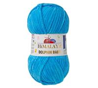 1 Packung/Knäuel Himalaya Dolphin Baby, jeder Strang 100 gr/3,5 oz, 120 mt/ 132 yd, super sperriges Garn, Deckengarn, Samtgarn, Strickgarn, Amigurumi Garn, Babygarn 80326