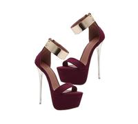 1 Pair Fashion Summer Sandals Sexy Thin Heel Sandals Simple Summer Cooling Shoes Black Stylish Waterproof Sandals Creative Sky-high Sandal for Women W