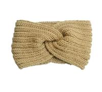1 PC Vintage Knitted Twisted Hairband, Warm And Stylish For Autumn And Winter, Perfect For Daily Street Wear(Light Camel)