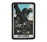 1 Pcs ANTI ARMOR Taktische Militärische Aufnäher, Haken und Schleife Mann gestickte Aufnäher, Applique Zubehör für Rucksäcke, Westen, Jacken, Jeans, Hüte