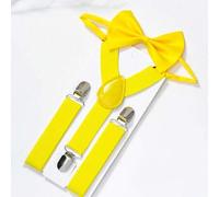 1 Set Y-förmige Hosenträger und Fliege, geeignet für Jungen und Mädchen, ideal zum Kombinieren mit Kinderhosenträgerhosen und Fliegen