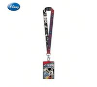 1 Stk. Disney Mickey Mouse Lanyard Kartenhalter Offiziell lizenziert Rot mit Polka-Dots Denim Toon-Thema Filme Anime Zubehör Charakter-ID-Hülle Geschenk