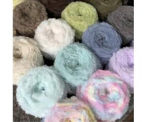 1 Stück 100g gehäkeltes Garn aus Wollgarn, dicke Wolle, imitierte Nerzwolle, ausgefallenes Wollgewebe, dick, handgewebtes Garn, weiches Garn zum Selbe