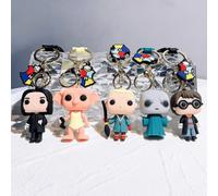 1 Stück/3 Stück Harry Potter Cartoon Tasche Hängedekoration Acryl Schlüsselanhänger Harry Potter Schlüsselanhänger süße Ron Hermione Voldemort Gollum