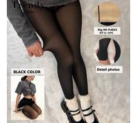 1 Stück 80g/220g Damen Seidenstrümpfe für Frühling/Herbst, Herbst/Winter verdickte Fleece-gefütterte warme Leggings, (geeignet für 10-25°C)