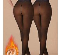 1 Stück 80g/220g Damen Sexy transparente schwarze Strumpfhosen, thermisch gefüttert, tägliche Büro Mode, neue warme Damen Leggings für den Herbst (gee