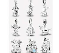 1 Stück 925 Sterling Silber Ballon Anhänger, geeignet für Frauen Armbänder, Armreifen DIY Schmuckherstellung und tägliche Accessoire Dekoration, geeig