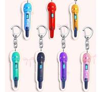 1 Stück Acryl Cartoon Mikrofon Schlüsselanhänger - perfektes Geschenk für ARMY, K-Pop Fans, kann als Taschenanhänger, Handyzubehör, Geschenk zum Schul
