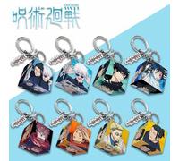 1 Stück Anime Cartoon süßer Mini Schlüsselanhänger Anhänger Accessoire, geeignet für Gojo, Yuji, Sukuna, Megumi, Nanami Nobara, Geto, Yuta, Toge, Maki