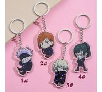1 Stück Anime Zubehör Cartoon süße Acryl Schlüsselanhänger Anhänger, Gojo Yuji Sukuna Megumi Nanami Nobara Toge Maki Zenin Panda geeignet für Puppen u