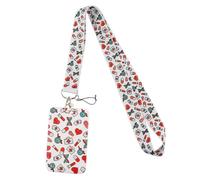 1 Stück Ausweishalter mit Umhängeband für ID Karten und Handy für medizinische Krankenschwester Büro Schule Damen Herren-Stil E