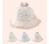 1 Stück Baby Mädchen Blumen Kaninchen Fischerhut, dünner Frühling/Herbst Sonnenschutz Hut