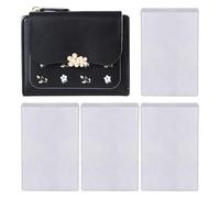 1 Stück Bedruckte Geldbörse, 4 Stück Durchsichtiger Kartenhalter, Damen-Geldbörse, Damen-Mini-Geldbörse, Damen-Reisebrieftasche, Flache Geldbörse, Damen-Kartenhalter