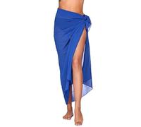 1 Stück Blue Beach Wrap Rock, Chiffon Bikini Bluse, Frauenstrandbluse, Sommerstrandbluse.