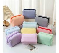 1 Stück Bubble Chiffon Kosmetiktasche, hergestellt aus Bubble Chiffon Stoff, ultra-leicht und dünn, große Kapazität Handtasche Kulturbeutel, bestickte