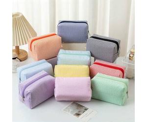 1 Stück Bubble Chiffon Kosmetiktasche, hergestellt aus Bubble Chiffon Stoff, ultra-leicht und dünn, große Kapazität Handtasche Kulturbeutel, bestickte