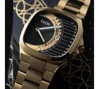 1 Stück CILOA quadratische hochwertige Wurmloch-Konzept Marken-Herrenuhr aus echtem Leder, wasserdicht, Quarz, für den täglichen Gebrauch