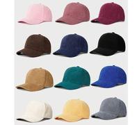 1 Stück Cord Flache Krempe Baseball Kappe, verstellbar Outdoor Sonnenschutz Lässig Hut geeignet für Jungen und Mädchen, Frühling/Herbst Reise Strand U