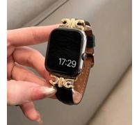 1 Stück Damen Armband aus schwarzem, dunkelbraunem und weißem weichen Leder im eleganten Bogen-Stil für Redmi Watch 3 Active/Redmi Watch 4/Redmi Watch